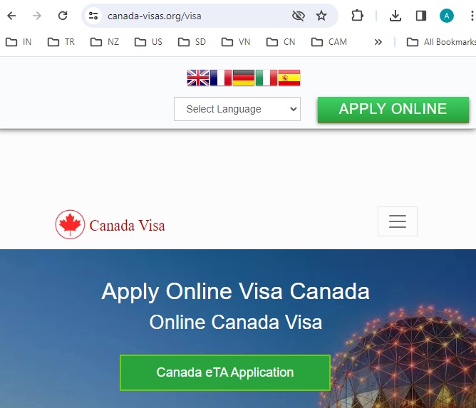 FOR OMAN, UAE, SAUDI CITIZENS - CANADA Government of Canada Electronic Travel Authority - Canada ETA - Online Canada Visa - طلب تأشيرة حكومة كندا، مركز تقديم طلبات التأشيرة الكندية عبر الإنترنت